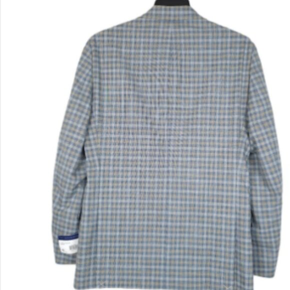 Tommy Hilfiger 46R Men's Conrad Blue/Grey Modern Fit Sport Coat Suit Jacket NWT - Picture 3 of 3